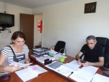 საინფორმაციო შეხვედრა იმერეთის დევნილთა სამმართველოს უფროსთან გია სანთელაძესთან